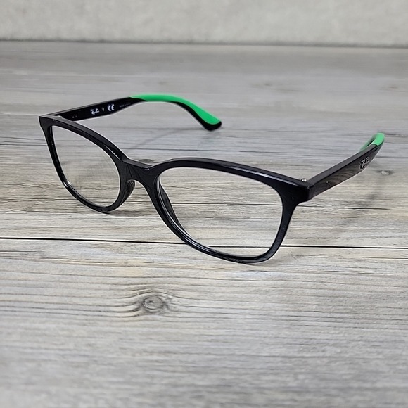 Ray-Ban RB1586 3773 Kids‎ Eyeglasses Black Green Frames Only 49-16-130 Full Rim - Picture 2 of 10